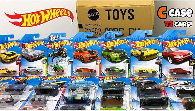 Mattel Hot Wheels 72 Count Random Case Basic Die-Cast Toy Cars