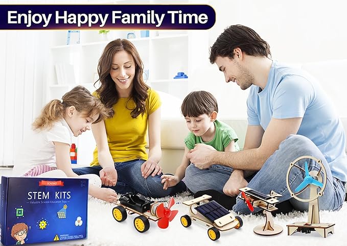 STEM Kits for Kids Ages 8-10-12-14, Stem Toys For Boys Age 8-12, Science Projects For Kids Ages 8-12, Solar Car Building Kits for Boys, Activities Engineering Kit, Gifts For 8 9 10 11 12 Year Old Boys