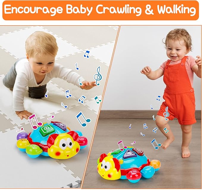 Baby Crawling Toy 6 to 12 Months Spanish English Bilingual 0-3-6 7 8 9 10 12-18 1 Year