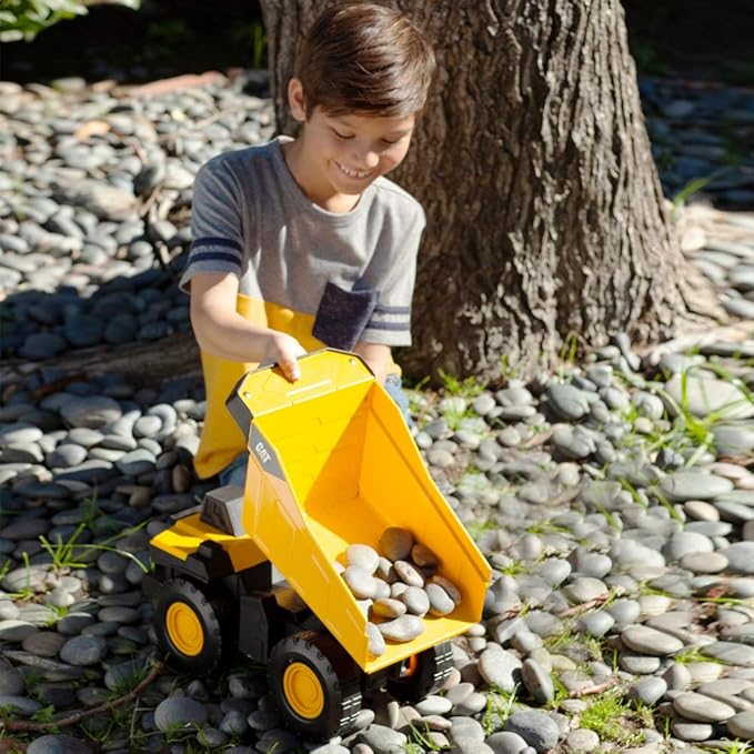 CAT Construction Toys, 16" Steel Toy Dump Truck - Ages 3+