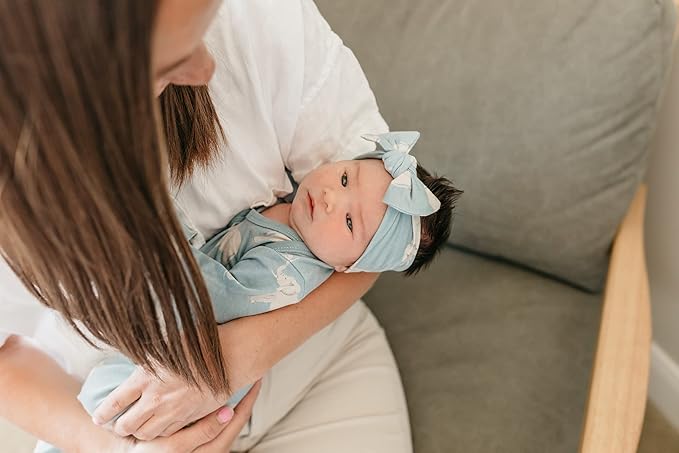 Copper Pearl Baby Bows: Stylish Headbands for Baby Girls, Premium Soft and Stretchy Baby Headbands