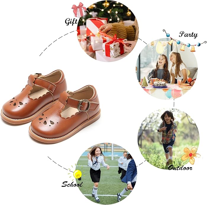 Felix & Flora Toddler Little Girl Mary Jane Dress Shoes