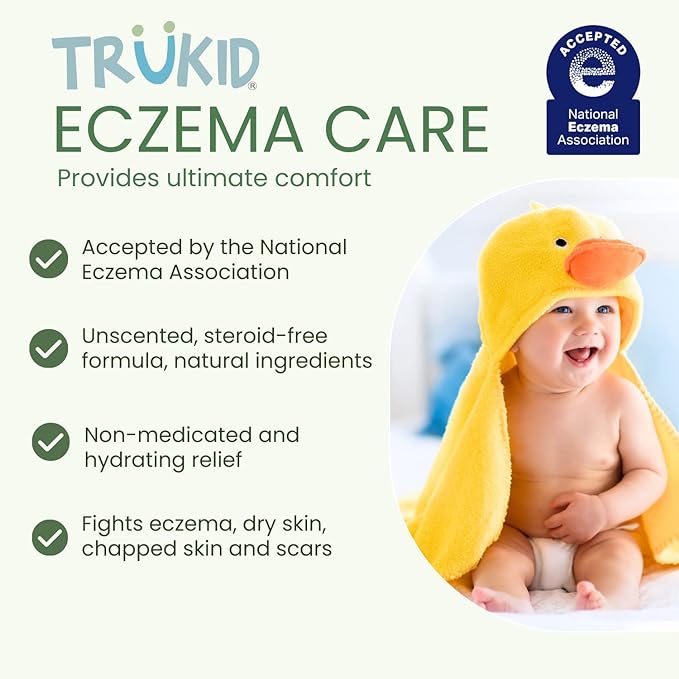 TruKid Soothing Skin Eczema Face and Body Wash - NEA-Accepted for Eczema, Soothes & Prevents Irritation 8oz TUBE
