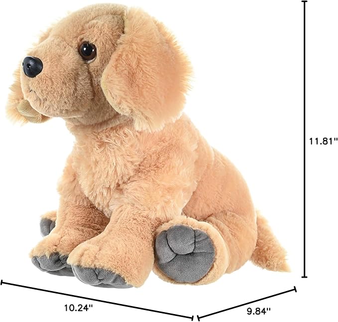 Wild Republic, Golden Retriever Plush, Stuffed Animal, Plush Toy, Gifts Kids, Pet Shop, 12 Inches