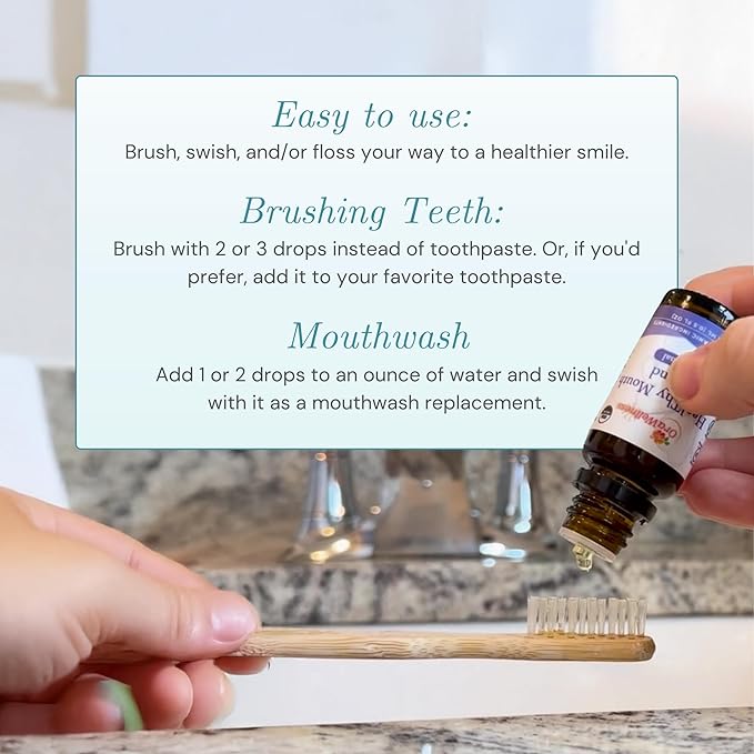 OraWellness Healthy Mouth Blend Organic Toothpaste & Mouthwash Alternative Tooth Oil, Natural Mouth Rinse for Healthy Teeth & Gums for Women, Men and Kids, Pack of 3