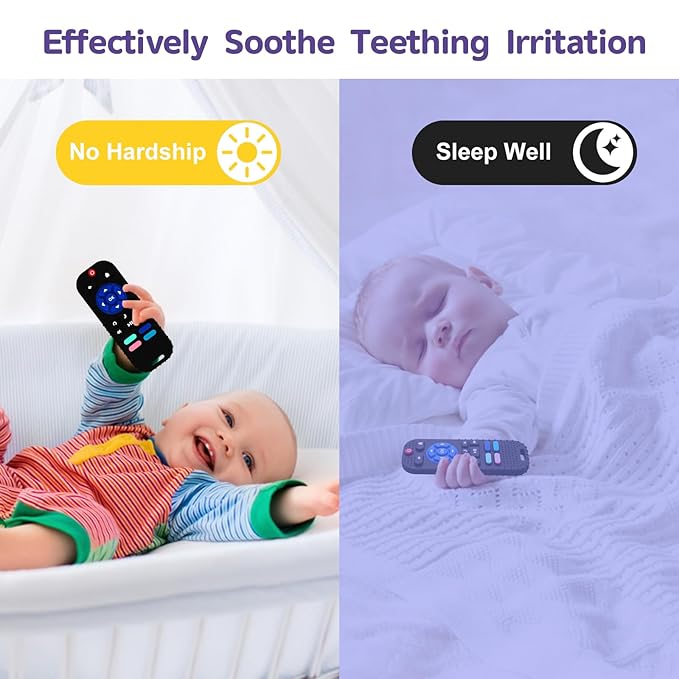 Hooku Silicone Teething Toys for Babies 0-6 Months, Teethers for Babies 6-12 Months