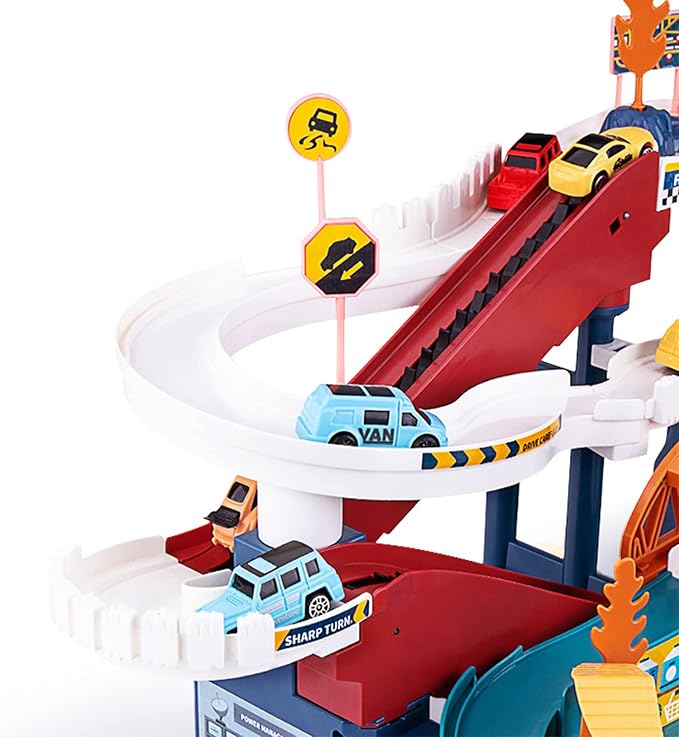 Toy Car Ramp Track Dinosaur Climbing Hills Railcar Colorful Vehicles 12 Mini 3 Years