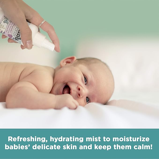 Saavy Naturals Organic Lavender Sage Baby Calming Mist with Aloe Vera and Arnica, Gentle Skin Care for Infants - 4oz 2 Pack