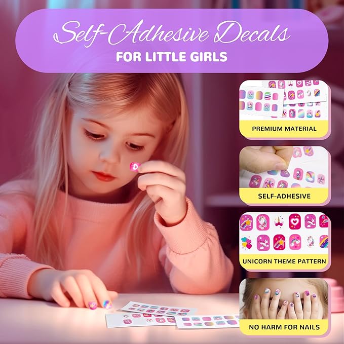 ULOVEME Kids Real Makeup Kit for Little Girls - Real, Non Toxic, Washable Make Up Toy - Toys Gift for 3 4 5 6 7 8 9 10 12 Years Old Girls Birthday