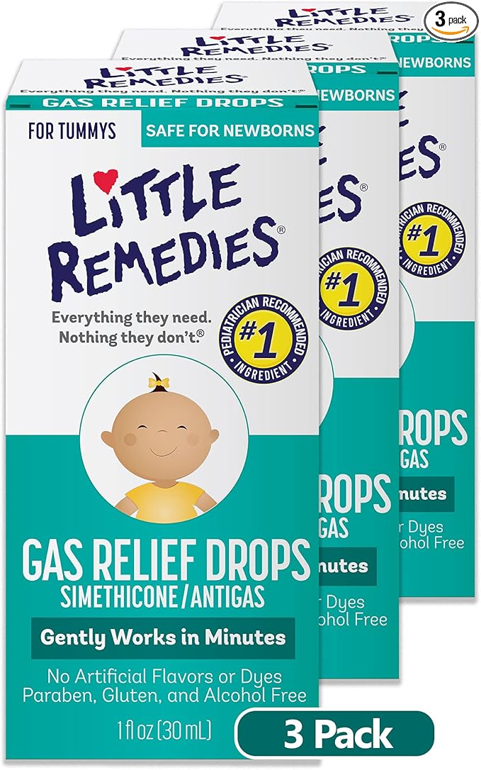 Little Remedies Baby Gas Drops, 1 Fl Oz (Pack of 3)