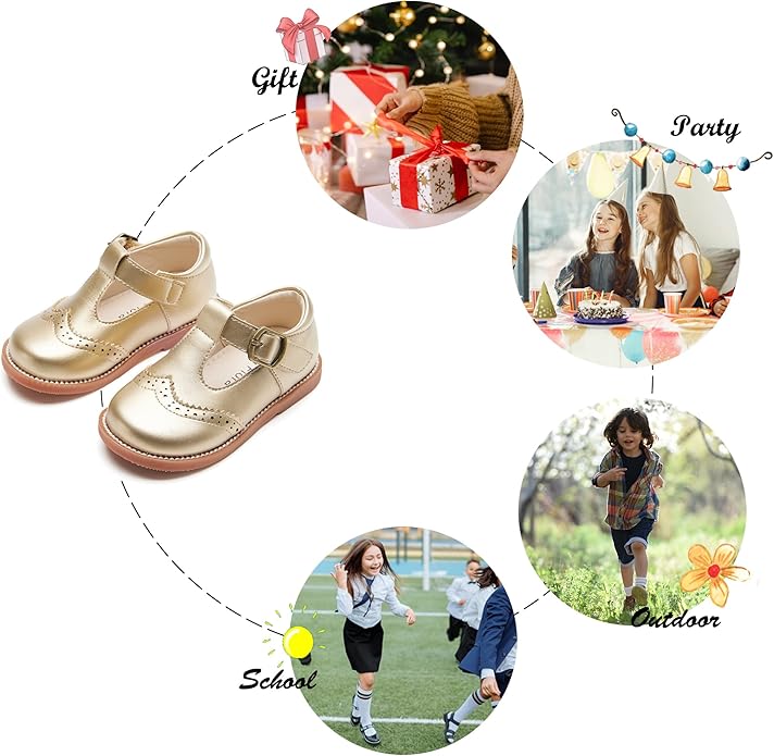 Felix & Flora Toddler Little Girl Mary Jane Dress Shoes