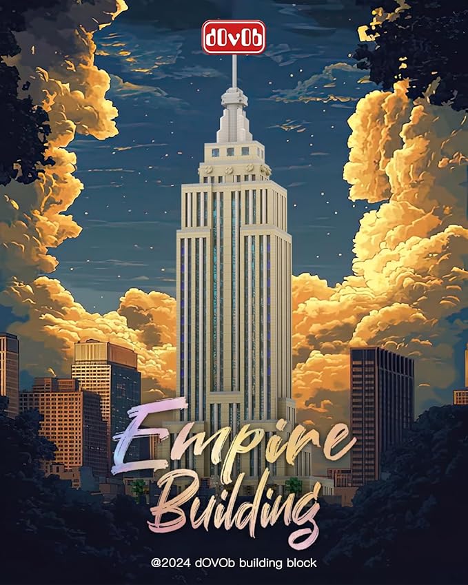 dOvOb Architecture Empire Building Micro Blocks Set(3819PCS) - World Famous Architectural Model Toys Gifts for Kid and Adult