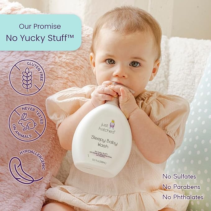 Sleepy Baby Wash Multi-Pack - Relaxing Bath + Body, Snuggly Yummy Fragrance 13.5 fl (2 Pack)