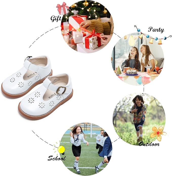 Felix & Flora Toddler Little Girl Mary Jane Dress Shoes