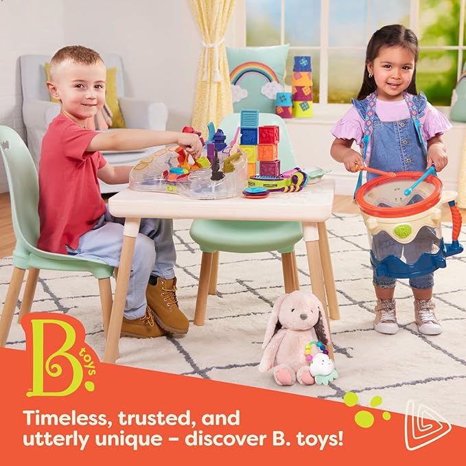 B. toys- B. play- Dump Truck Duo- Vehicles- Pretend Play Trucks for Toddlers- Big 20" Truck & Small Truck – Classic Toys for Toddlers, Kids 18 Months
