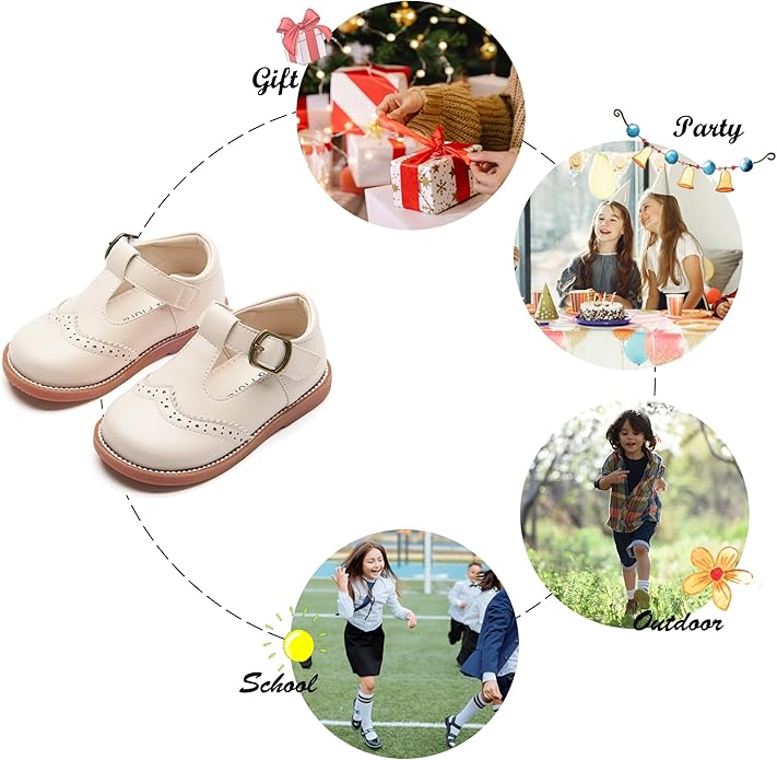 Felix & Flora Toddler Little Girl Mary Jane Dress Shoes