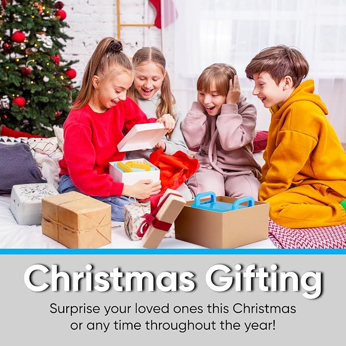 Superio Snow Brick Maker Igloo Fort Crenellated Block Form Outdoor Winter Snow Toys Sand Castle Building Kit for Adults and Kids Sandbox, Beach, Sand Toys (Red, 6)