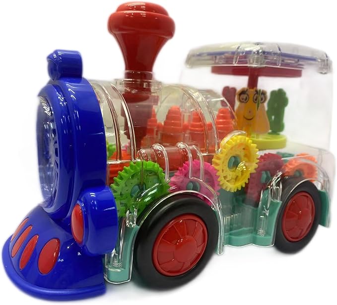 RISEWRD Transparent Trains Toy - Fun and Interactive Electric Trains Toy for Kids