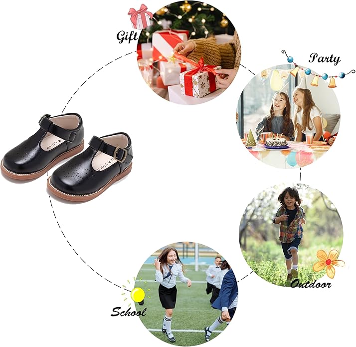 Felix & Flora Toddler Little Girl Mary Jane Dress Shoes