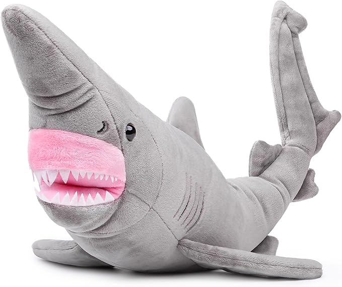 ZHONGXIN MADE Simulation Goblin Shark Plush Toy - 26.5" Long Lifelike Grey Goblin Shark Stuffed Toys, Super Soft Realistic Ocean Sea Creatures Sharks Plush Toy Gift Collection for Kids