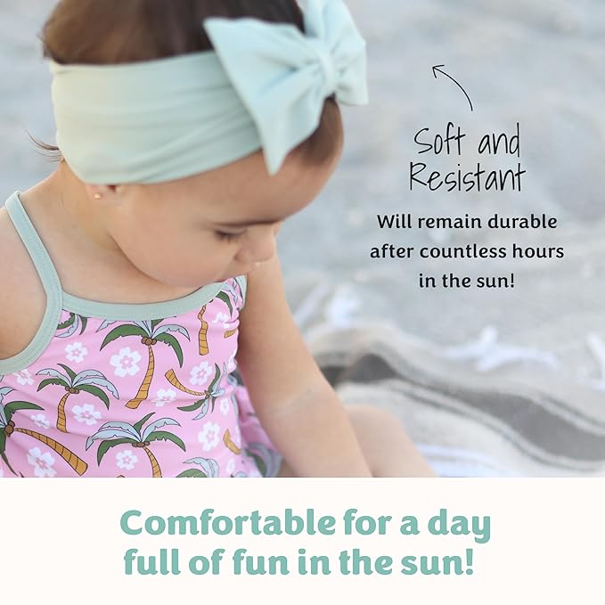 Baby Toddler Girl Swim Bow UPF 50+ Waterproof Pool Bow