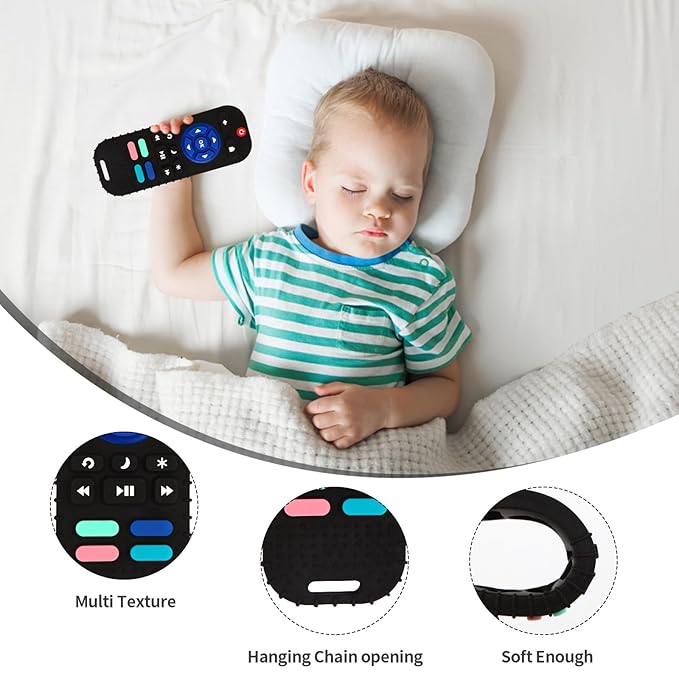 Hooku 2 Pack Silicone Teething Toys for Babies 0-6 Months, Teethers for Babies 6-12 Months