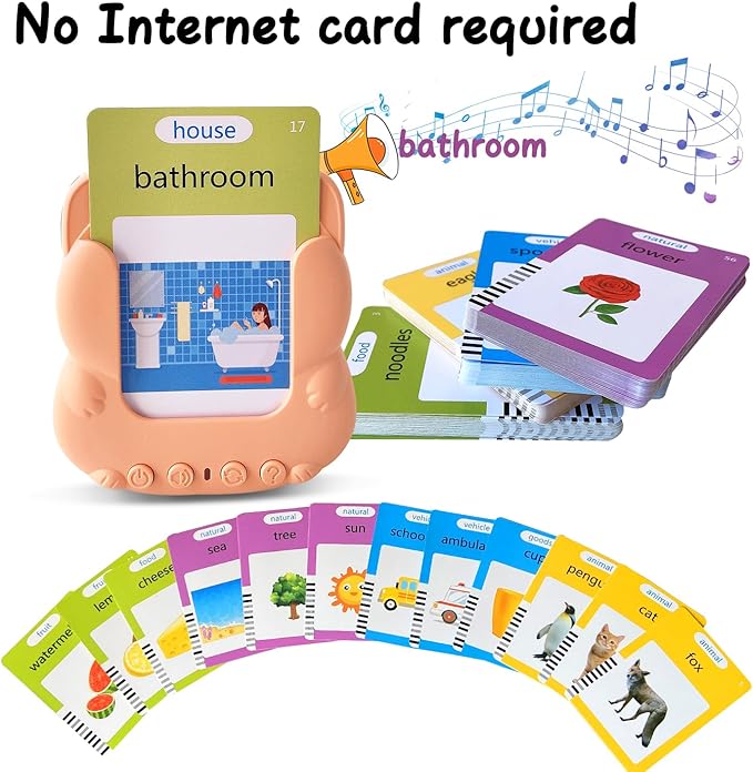Talking Flash Cards Toddler Toys,Kids Toddler Flash Cards with 224/510 Sight Words,Montessori Toys,Bilingual English-Spanish,Learning Educational Toys for Kids Ages (510 -Sight Words)