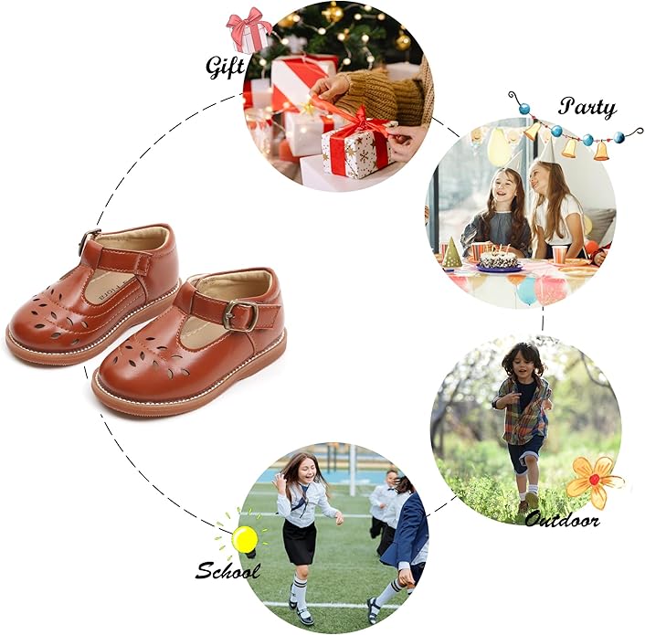 Felix & Flora Toddler Little Girl Mary Jane Dress Shoes