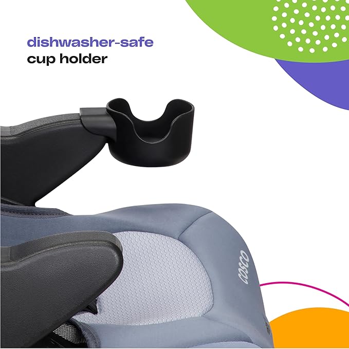 Cosco Kids Finale DX 2-in-1 Booster Car Seat, Forward Facing Toddler Car Seat (30-65 lbs) and Belt Positioning High Back Booster Seat (40-100 lbs), Organic Waves