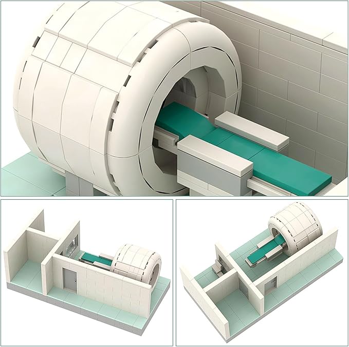 Educational Hospital Medical Machine Toy Set,MRI Scanner Model Building Blocks Set,Collectible Scene for Moc Bricks Lovers,Compatible with Lego 630 Building Accessory,523 Pcs