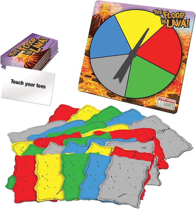 The Original The Floor is Lava! Game by Endless Games - Interactive Game For Kids And Adults - Promotes Physical Activity - Indoor And Outdoor Safe