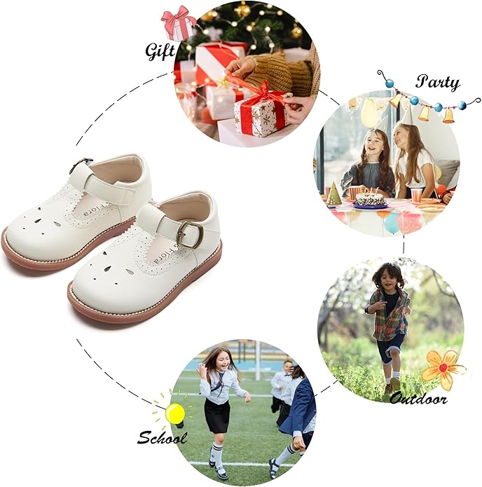Felix & Flora Toddler Little Girl Mary Jane Dress Shoes