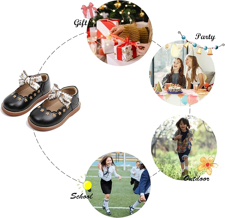 Felix & Flora Toddler Little Girl Mary Jane Dress Shoes