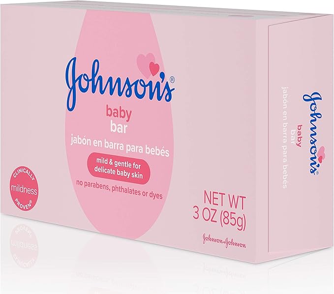 Johnson's Baby Body Soap Bar, Gentle for Baby Bath and Skin Care 3 oz 6)