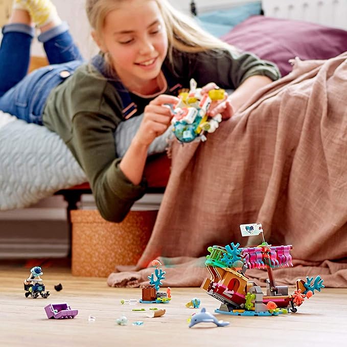 LEGO Friends Dolphins Rescue Mission 41378 Building Kit with Toy Submarine and Sea Creatures, Fun Sea Life Playset with Kacey and Stephanie Minifigures for Group Play (363 Pieces)