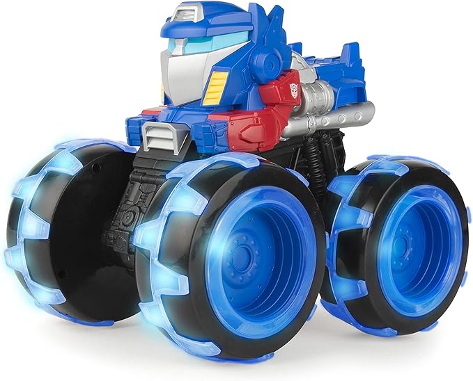 Transformers Optimus Prime Monster Treads – Monster Trucks with Light Up Wheels 3 Years