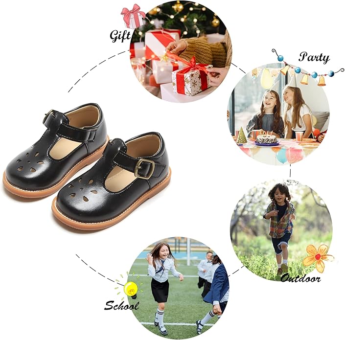 Felix & Flora Toddler Little Girl Mary Jane Dress Shoes
