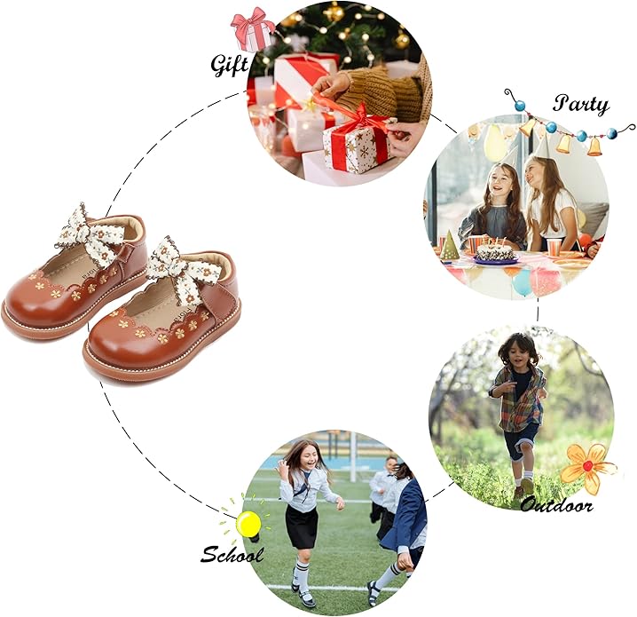 Felix & Flora Toddler Little Girl Mary Jane Dress Shoes