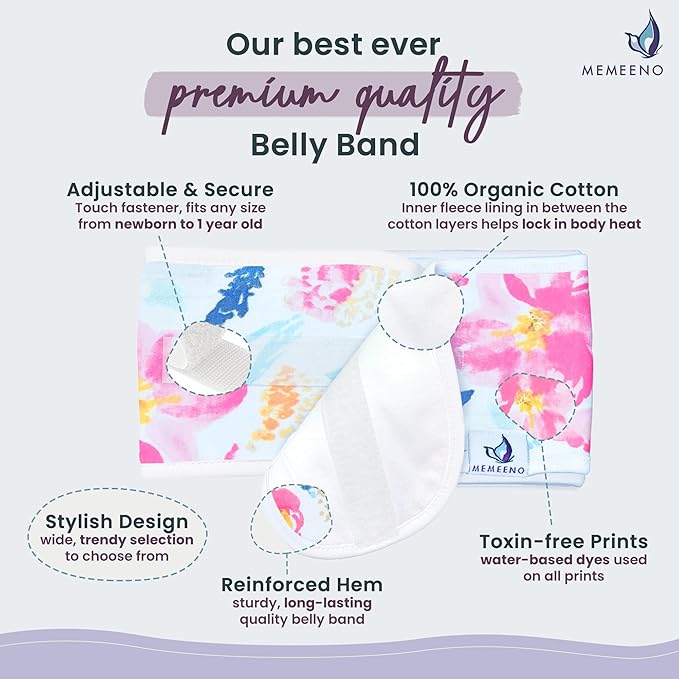 Baby Belly Band for Gas & Colic Baby Relief - Self Heating Belly Band Baby Belly Button Band Colic Band Tummy Wrap for Babies Colic Belt Baby Gas Wrap Colic Baby Relief Newborn
