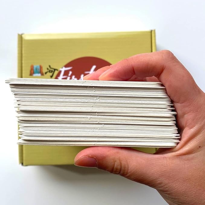 Chinese Flash Cards - 100 Chinese Words | 50 Durable, Coated Mandarin Flashcards: Pinyin, Writing Stroke Order, Card Holder | Montessori Learning Chinese