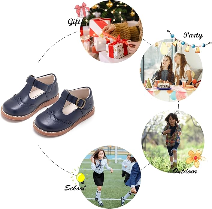 Felix & Flora Toddler Little Girl Mary Jane Dress Shoes