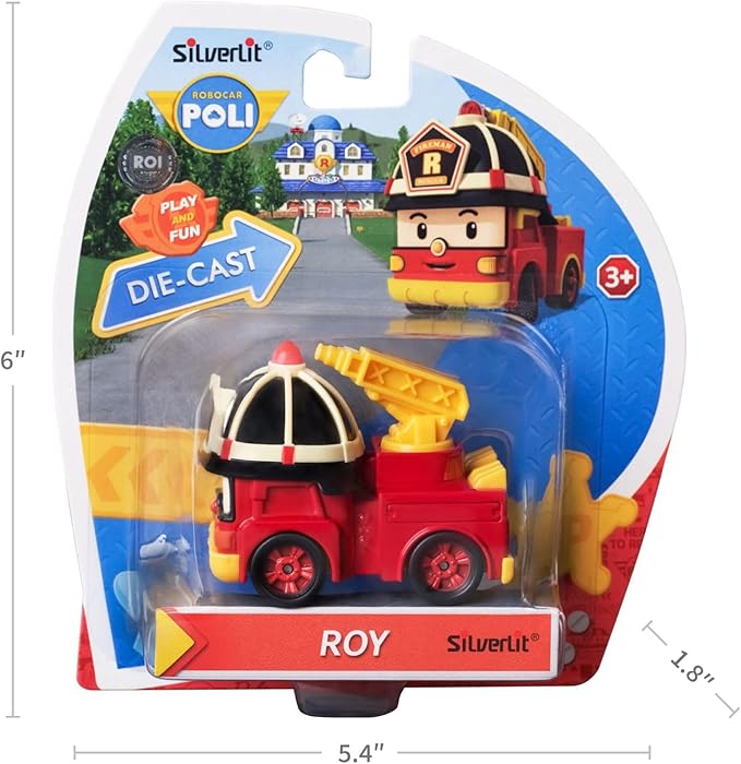 Robocar Poli Toys, ROY DIE-CAST Metal Toy Cars 1-5 Boys