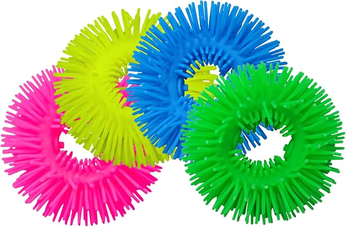 4Pack Squishy Sensory Bracelets Toys Stretchy Fidget Soft Bracelet Stress Relief for Kids