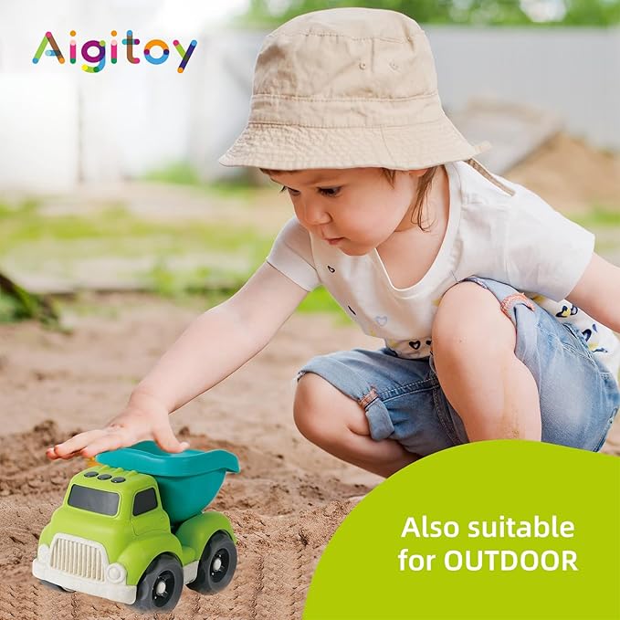 Large Dump Truck Toys for Toddlers, Sustainable Bio-Plastic Truck Children's 3 Years