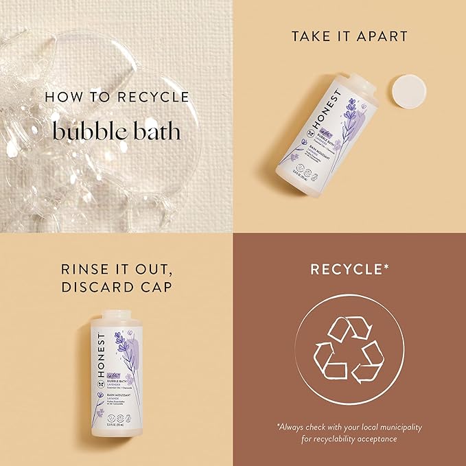The Honest Company Foaming Bubble Bath | Gentle for Baby 12 fl