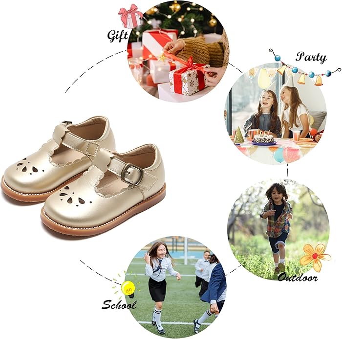 Felix & Flora Toddler Little Girl Mary Jane Dress Shoes