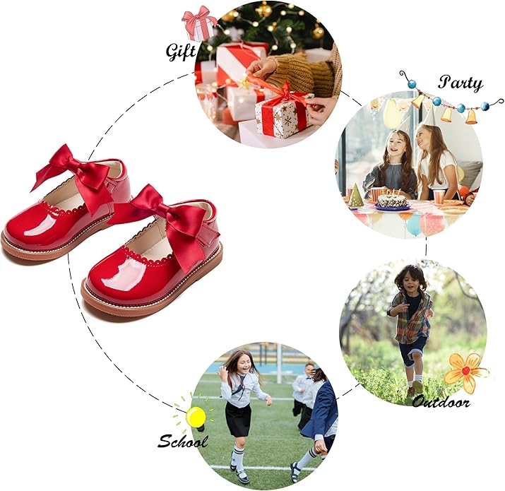 Felix & Flora Toddler Little Girl Mary Jane Dress Shoes
