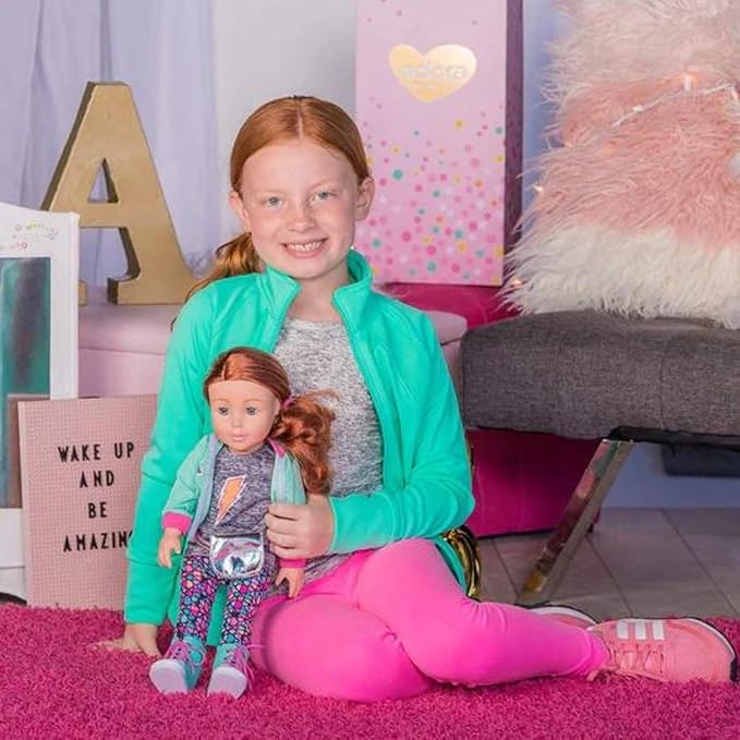 Adora Amazon Exclusive Amazing Girls Collection, 18” Realistic Doll with Changeable Outfit and Movable Soft Body, Birthday Gift for Kids and Toddlers Ages 6+ - Sam