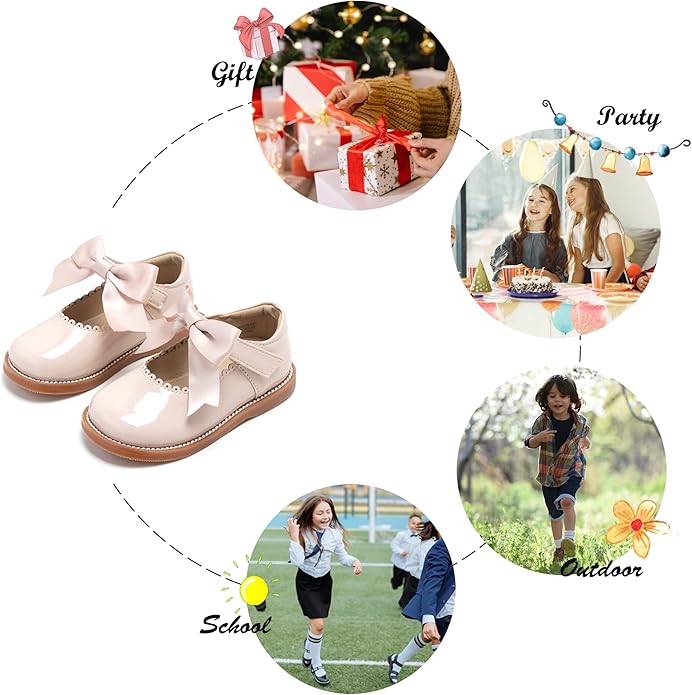 Felix & Flora Toddler Little Girl Mary Jane Dress Shoes