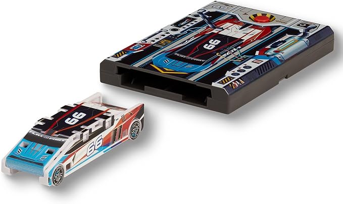 Sky Blue 66 Card Racer | Load, Launch, Race - Pocket-Sized Racecar Toy Ages 5 and up (Sold Each)